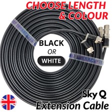 Sky Cable Extension Sky Q Sky+hd Twin Coax Satellite Sky Lead Shotgun with Clips
