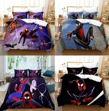 Spider-Man Miles Morales Bedding Set Duvet Cover Pillowcases  2/3PCS Boys' gifts