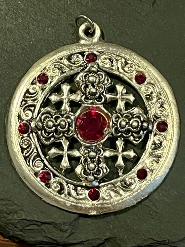 Chunky silver tone jerusalem - chunky,