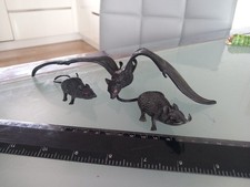  VINTAGE HALLOWEEN SCARY CREEPY CRAWLIE PLASTIC TOY CREATURES.BATS  SNAKES RATS