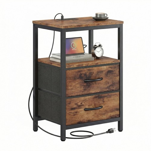 Bedside table charging - bedside, w/charging