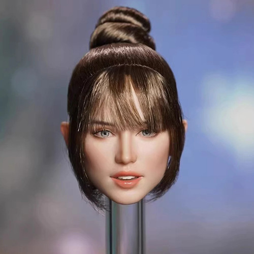 Mixed blood girl head - mixed,