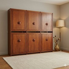 Vintage Wardrobe Wood Drawers