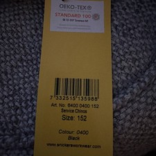 Snickers Service Chinos black