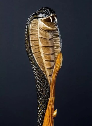 Wooden walking stick - wooden, with