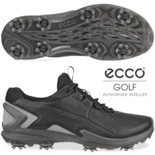 ECCO BIOM TOUR MENS WATERPROOF GOLF SHOES / ALL SIZES / BLACK / 2025 MODEL