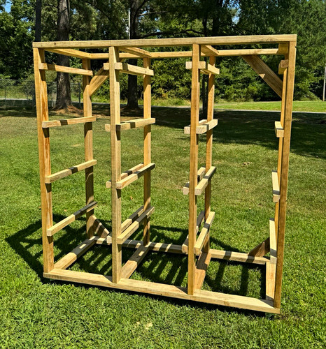 Wood garden shed frame flat - shed, frame,