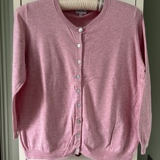 BRORA PINK CARDIGAN 100%