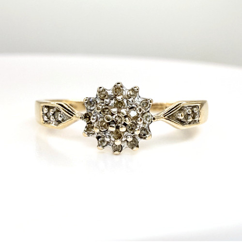 9ct gold dainty - gold, diamond