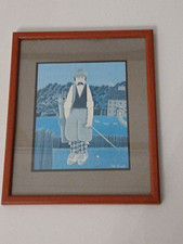 Peter Heard Golfer Framed