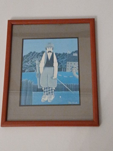 Peter heard golfer - golfer, framed