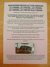 MAIN BOARD REPAIR KIT FOR SAMSUNG LE32R86BD, LE32R87BD OR LE32R88BD SENT QUICK .