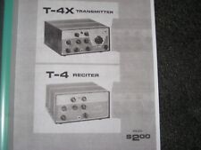 Drake T4X & T4 Transmitter And Reciter Instruction Manual Photocopy