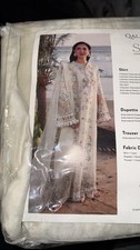 Qalamkar Unstitched White