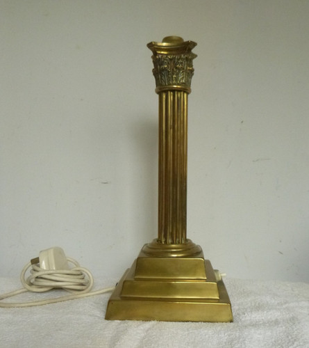 Brass corinthian column oil - brass,