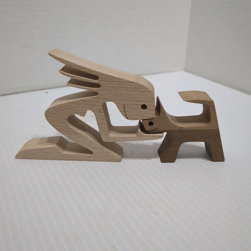 Handmade wooden statue - handmade,