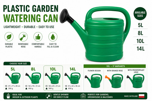 Plastic watering can - 5l, 10l