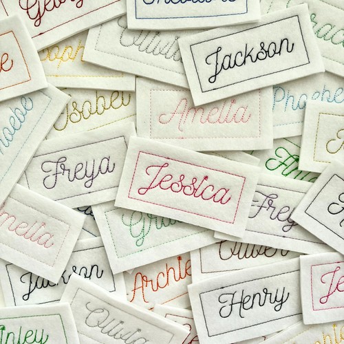 Personalised embroidered name - embroidered,