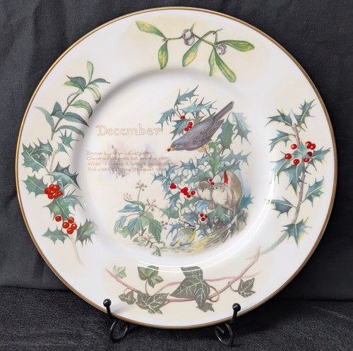 Caverswall december plate the - december,