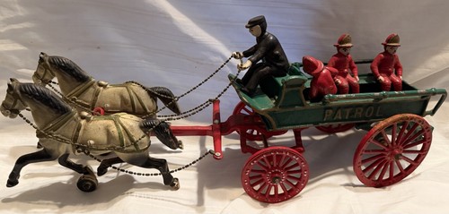 Antique cast iron - cast, horse-drawn