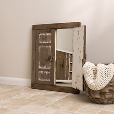 Coastal Shutter Mirror - With