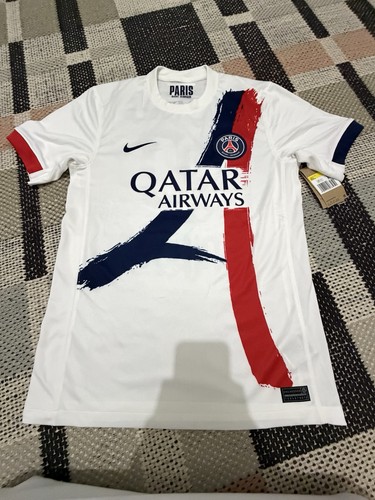Psg nike dri fit away - psg, white