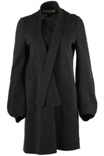 MARNI TIE FRONT WOOL COAT IT 40 UK 8