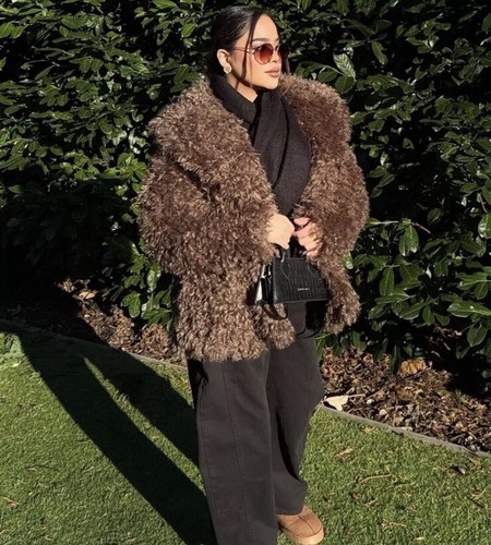 Zara collection faux - zw, fur