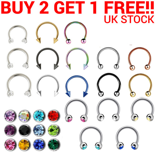 Horseshoe piercing barbell - horseshoe,
