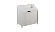 Argos Home 60 Litre Monks Bench Style Laundry Box - White