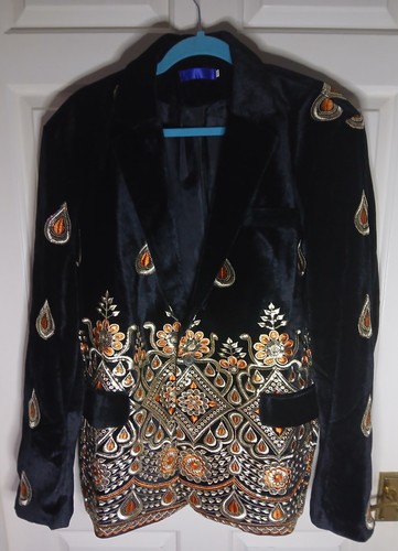 Unique mens black velvet - unique,