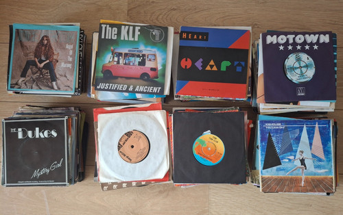 Vinyl singles records job - vinyl,