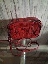 ZARA Red Snake Print Crossbody