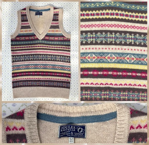New joules wool knit fair - new,