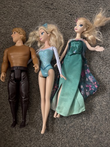 Frozen dolls elsa kristoff - x3,