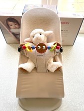 Baby Bjorn Bouncer Bliss - Light Beige 3D Jersey - Googly Eyes Toy Bar- RRP £254