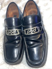 Vintage 1990s Classic Slip On POD Shoes Mens Size 9 Uk