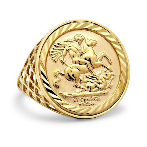 9ct yellow gold full george - st,