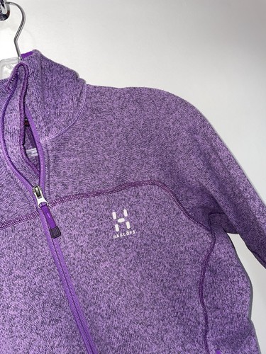 Haglofs purple full zip jacket - purple,