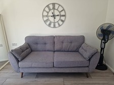 DFS French Connection Zinc Sofa 3 Seater Grey. Collection warwick
