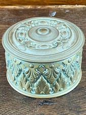 Antique English Adolph Frankau Embossed Brass Elastic Band Box or Trinket Box
