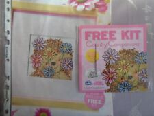 Country Companions Edwina Hedgehog among the flowers mini cross stitch kit