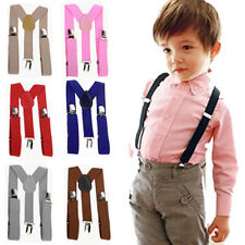 Kids Suspenders Child Y-Back Braces Adjustable Pants Strap Trouser Braces