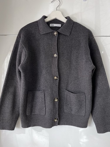 Zara grey knitted wool - zara,