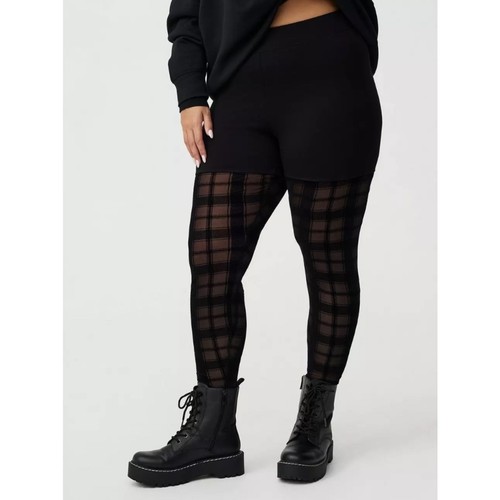 Torrid leggings black sheer - torrid,