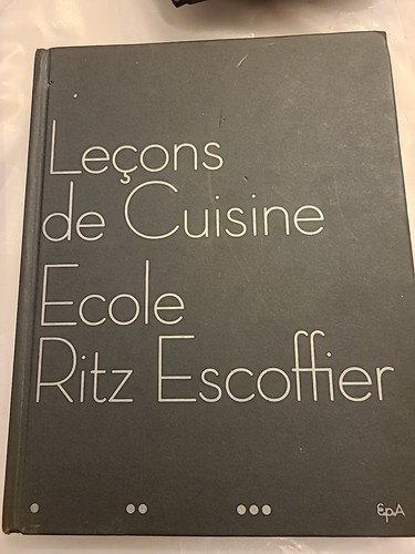 Lecons cusine ecole ritz - lecons,