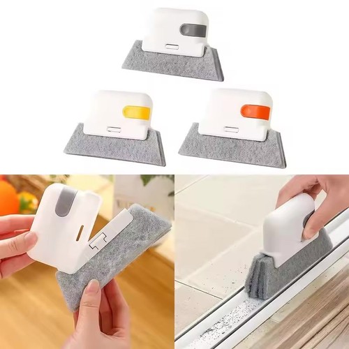 Window groove cleaning brush - window,