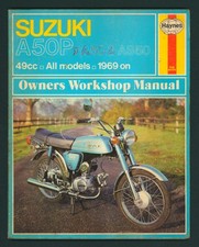 Suzuki AP50 A50 AS50 (69-77) Haynes Work-Shop Manual Book A50P AP AS A 50 P FW71