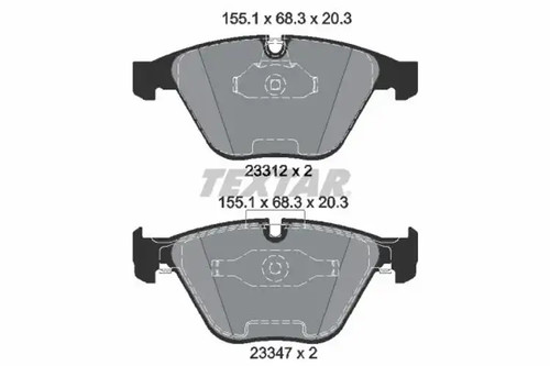 Brake pads 2331207 - , for