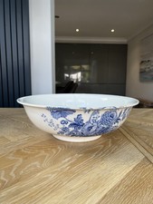 Vintage Charlotte Royal Crownford Ironstone England Large Bowl Decorative 39cm